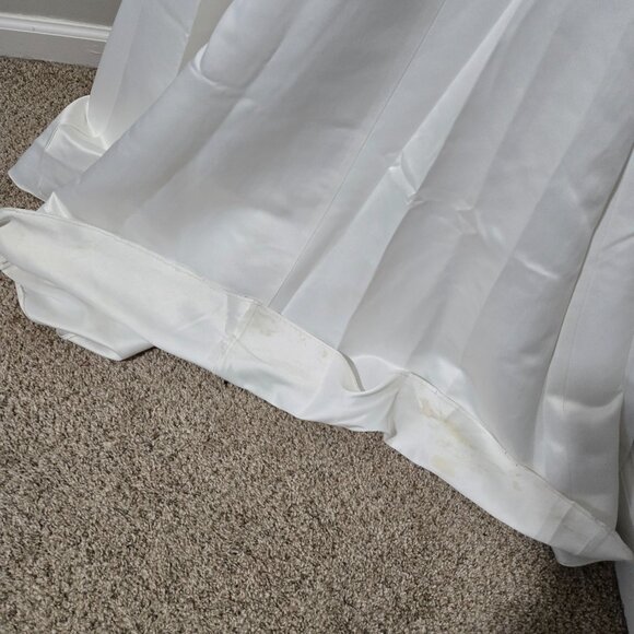 8 (also ~6) Y2K Vintage Scott McClintock Millennium 2000 White Satin Gown - Picture 4 of 9